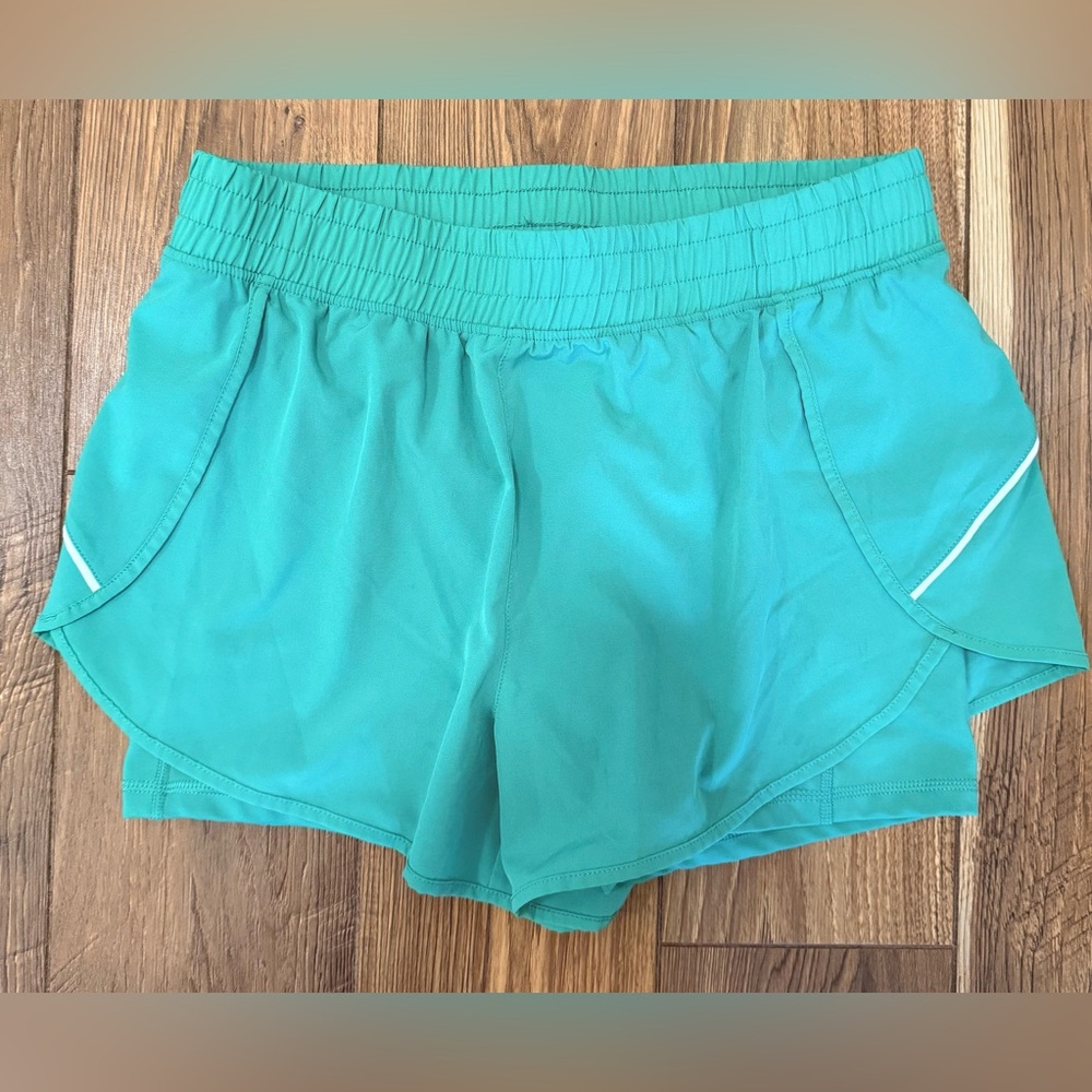 90 Degree By Reflex Teal Athletic Shorts